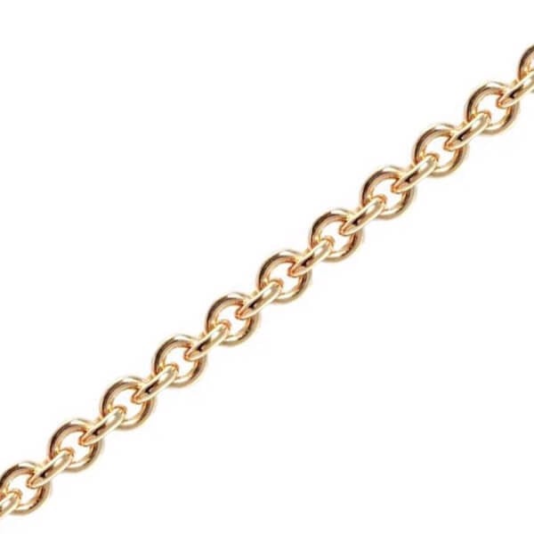 14 kt Rund Anker Guld armbånd fra BNH, 3,1 mm bred (tråd 0,8 mm) og 17 cm